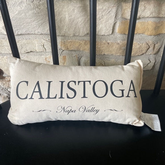 Calistoga, CA pillow. New! Screen printed by EricandChristopher.com. - Picture 2 of 3